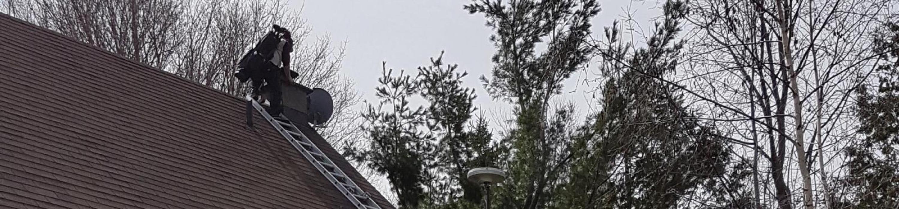 Chimney Sweeping at house in Renfrew